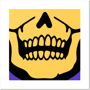 skeleton skull smile face mask Posters and Art